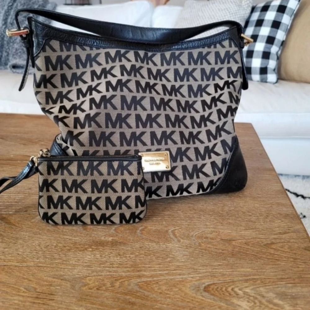 SOLD Michael Kors Monogram Shoulder Bag
